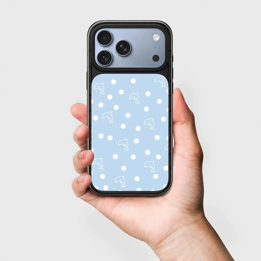 Eat Well Pattern Glaze / Mirror Surface Impact Black Border Magnetic Case: Compatible with IPhone 18 17 Pro Max 18Pro Quake