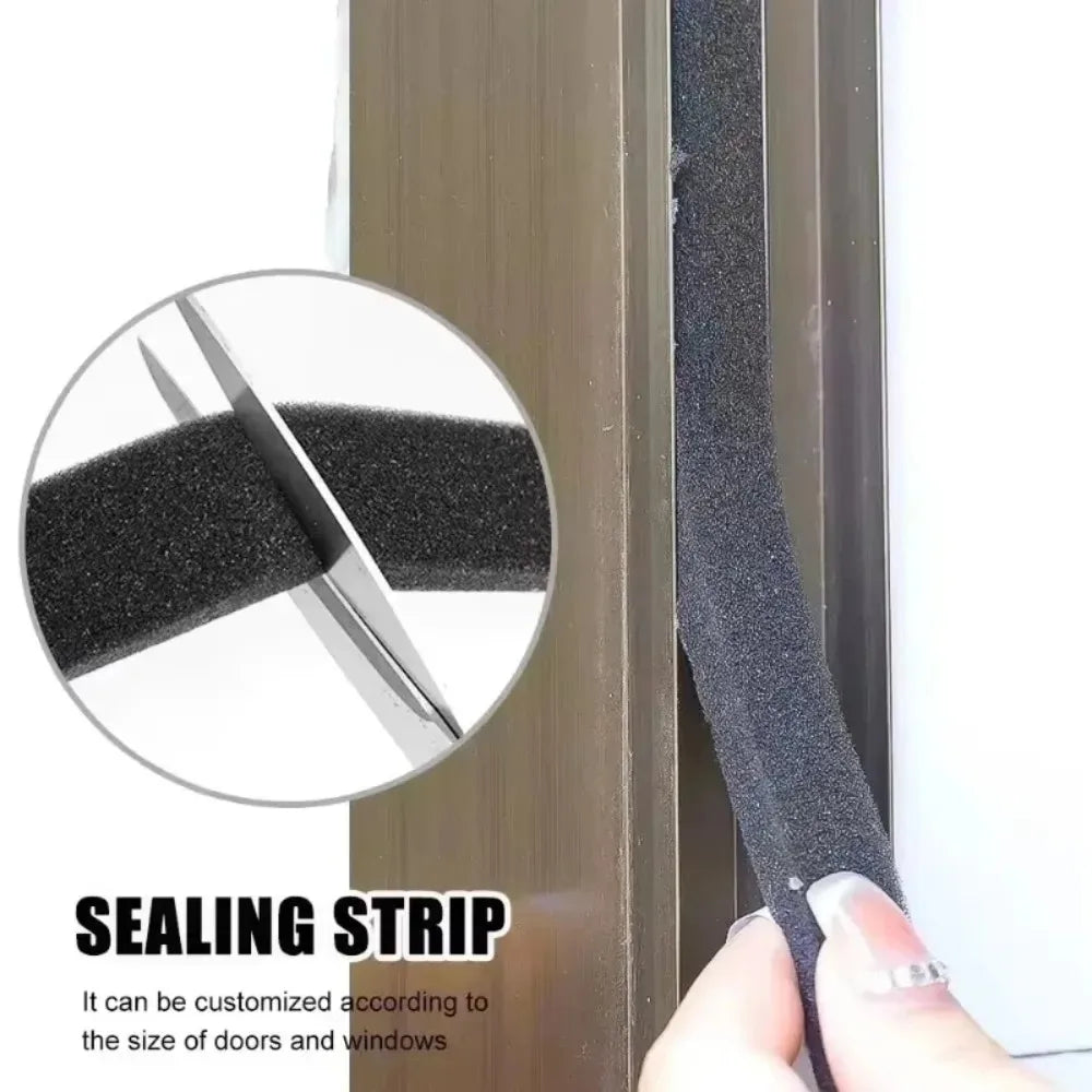 20/2M Door Window Sponge Sealing Strip Self-adhesive Window Windproof Dustproof Sealing Strip Furniture Anti Collision Foam Tape Quake