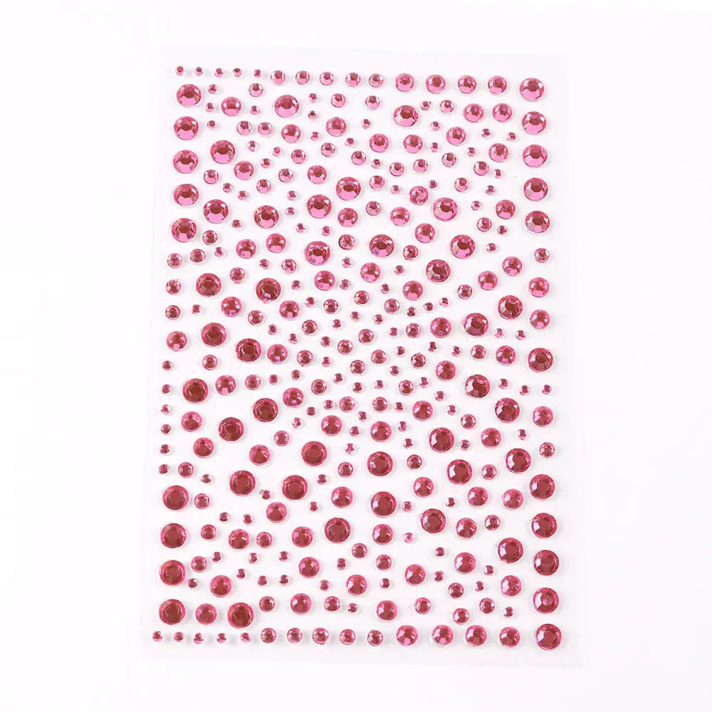1 Pcs Waterproof Rhinestones Tattoo Stickers DIY Disposable Makeup Decoration Face Eyes Body Jewelry Colored Crystal Stickers Quake C6