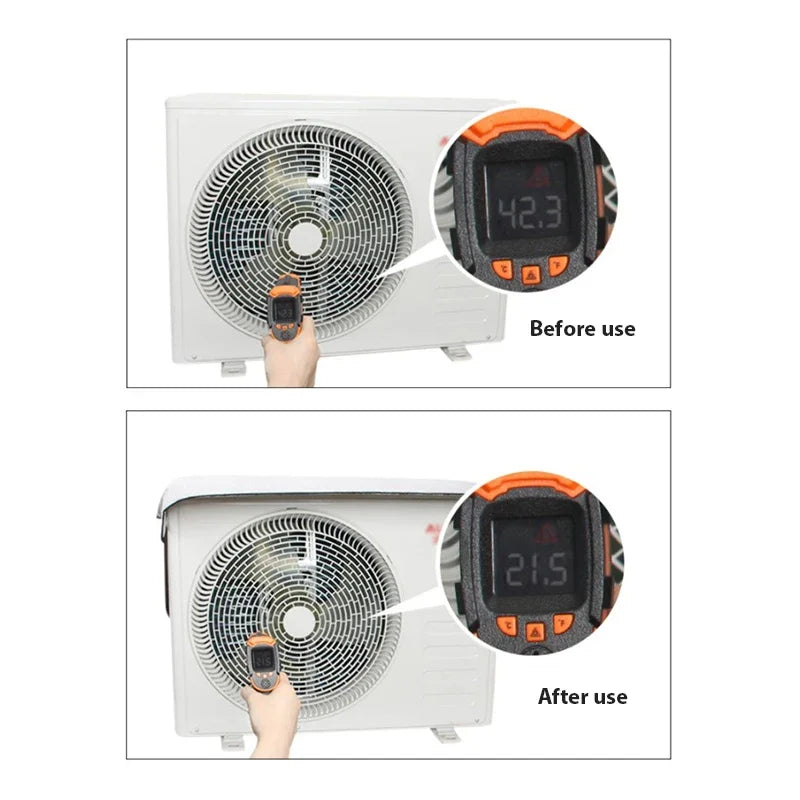 Outdoor Rainproof Air Conditioning Cover Air Conditioner Waterproof Dust Cover Washing Anti-Dust Anti-Snow Cleaning Bag 100*50cm Quake