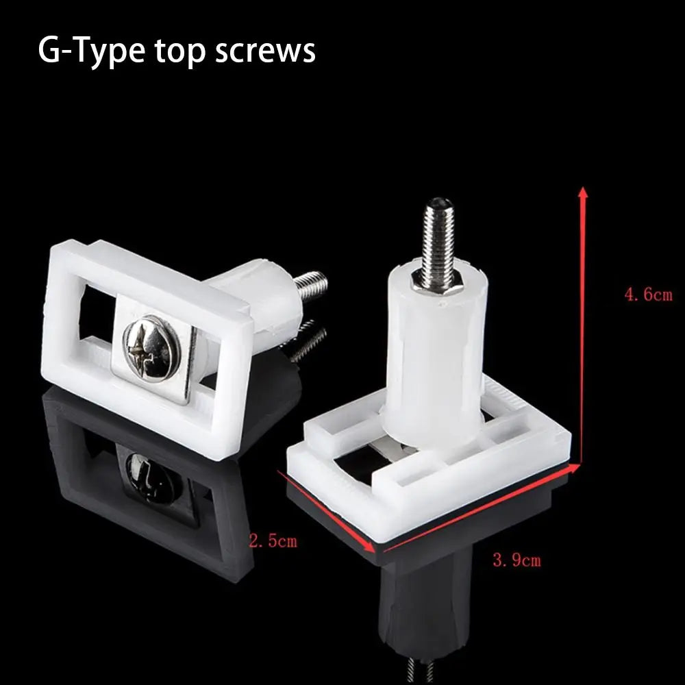 1Pair Seat Cover Plate Replacement Toilet Seat Repair Screws Bathroom Accessories Universal Lid Hinge Repair Bolts Seat Fittings Quake 07