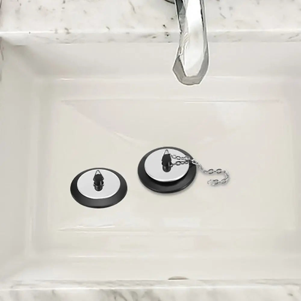 1Pcs Durable Rubber Tub Stopper Universal Silicone Bath Tub Drain With Hanging Ring With Chain Bathtub Plug Bathtub Accessories Quake