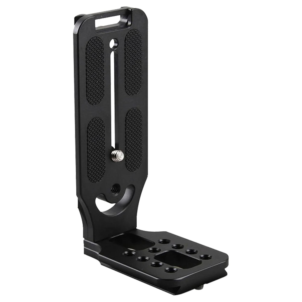Universal Camera L Bracket Quick Release L Plate 1/4 Inch Screw Vertical L Plate for Arca Mount for Canon Nikon Sony Fuji Quake as show