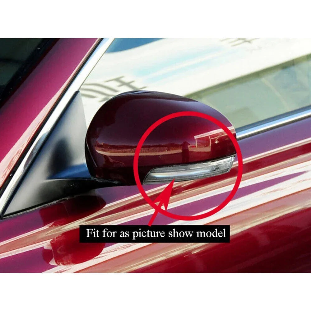 For Toyota Mark X Reiz Wish Prius Car Rearview Side Mirror Cover Wing Cap Exterior Door Rear View Case Trim Carbon Fiber Look Quake
