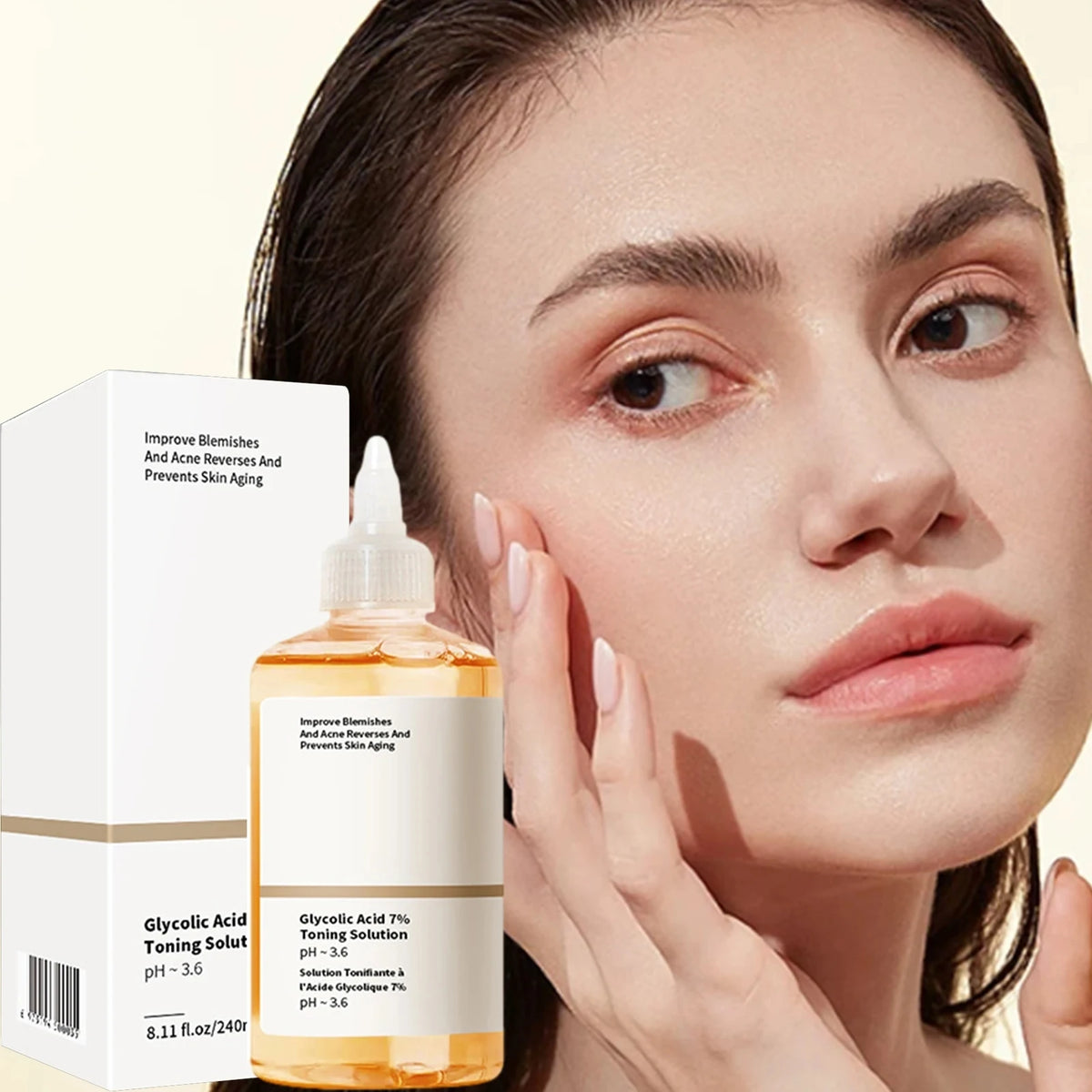 240ML Glycolic Acid 7% Exfoliating Toner Toning Solution Shrink Pores Repair Facial Oil Mild Exfoliating For Blemishes And Acnes Quake