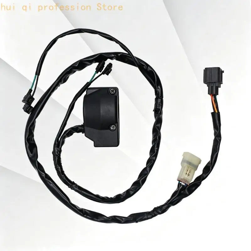 Replacement Motorcycle Control Assembly, Handlebar Start Control Unit with Integrated Harness and Terminal End, Part Reference Quake