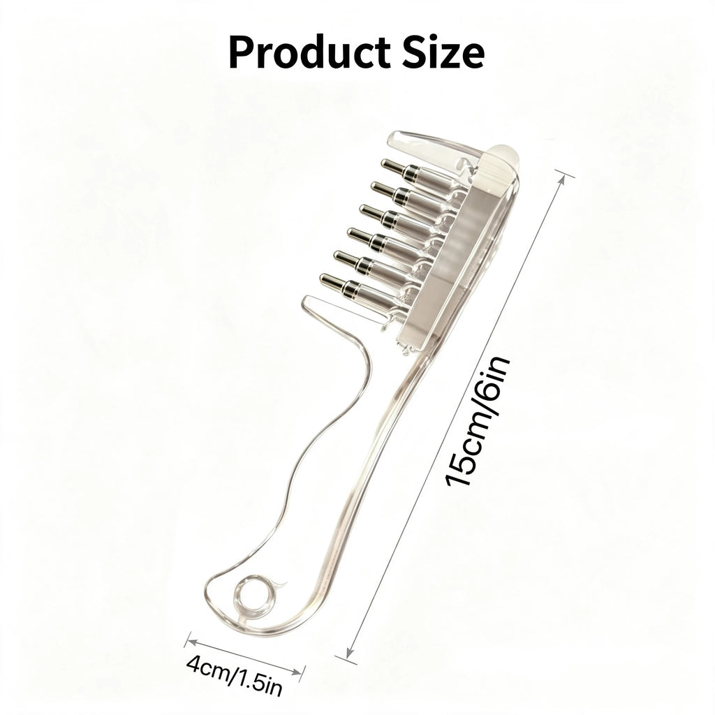 Hair Oil Applicator Scalp Massage Liquid Comb Built-In Liquid Reservoir Rolling Metal Teeth for Hair Growth Home Hair Care Tool Quake