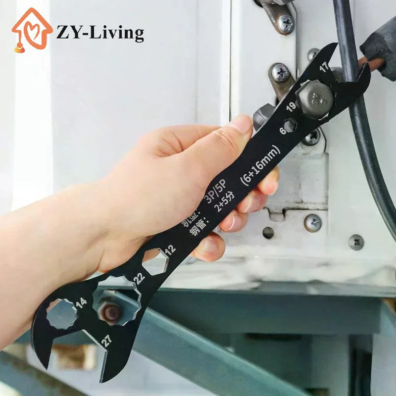 1Pcs Multi-Function Double-End Fixed Wrench Air Conditioner Wrench Open End Wrench Set Ultra-Thin Flat Wrench Tool Quake