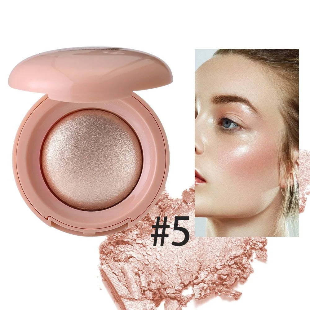 Long-lasting Highlighter Natural Glossy Fine Shimmer Makeup Highlighter Buildable Mashed Potato Texture Contour Highlighter Quake 5