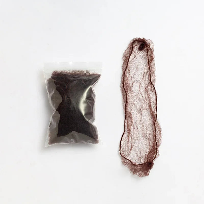5mm 20Pcs Invisible Nylon Hairnet Hair Nets for Wigs Weave Disposable Hair Soft Lines Dancing Hairnet for Bun Hair Tools Quake 20pcs NO.3