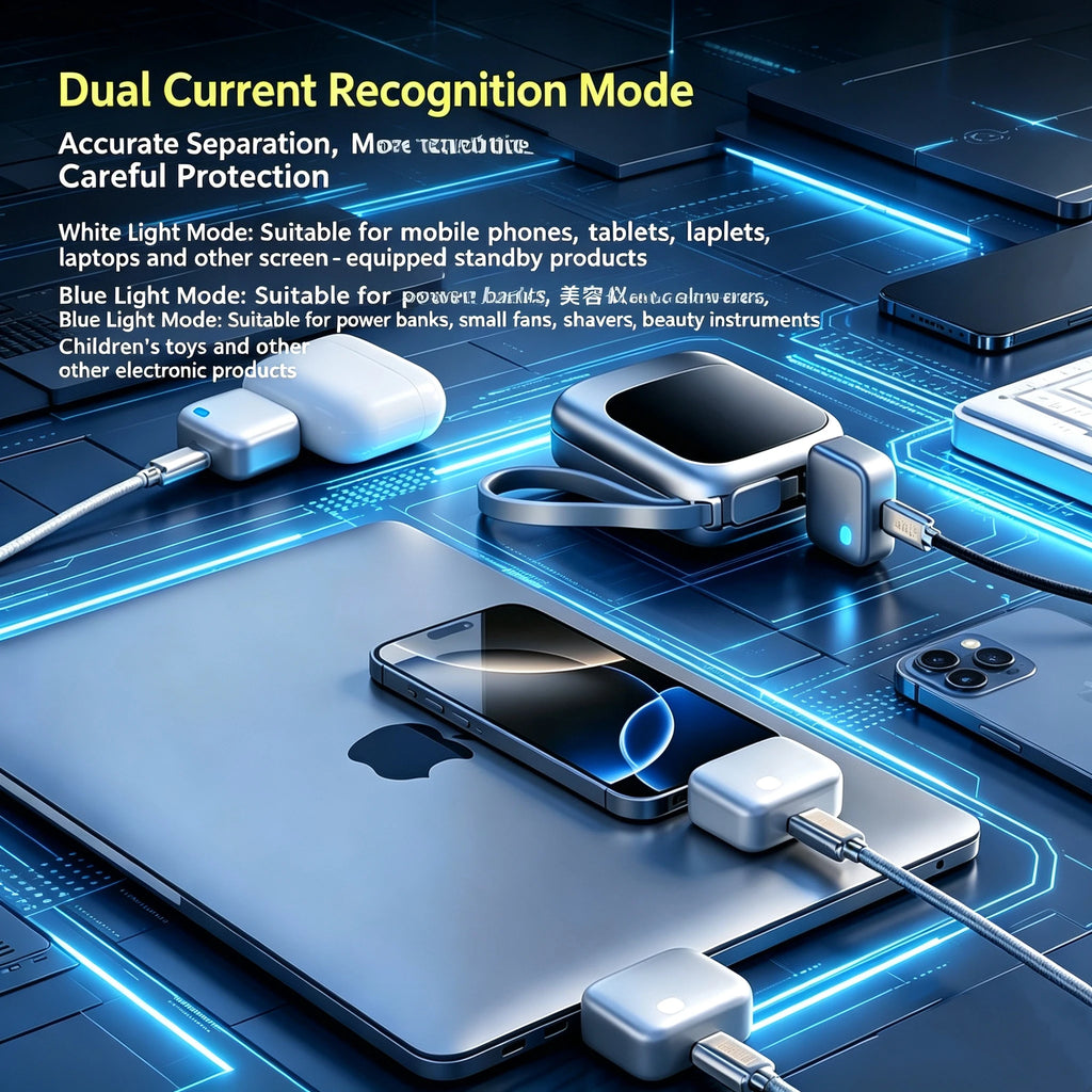 Type-C 140W Physical-Disconnect Battery Guard Anti-Overcharge Protection for Safe Overnight Charging Smart Auto Stop Charging Quake
