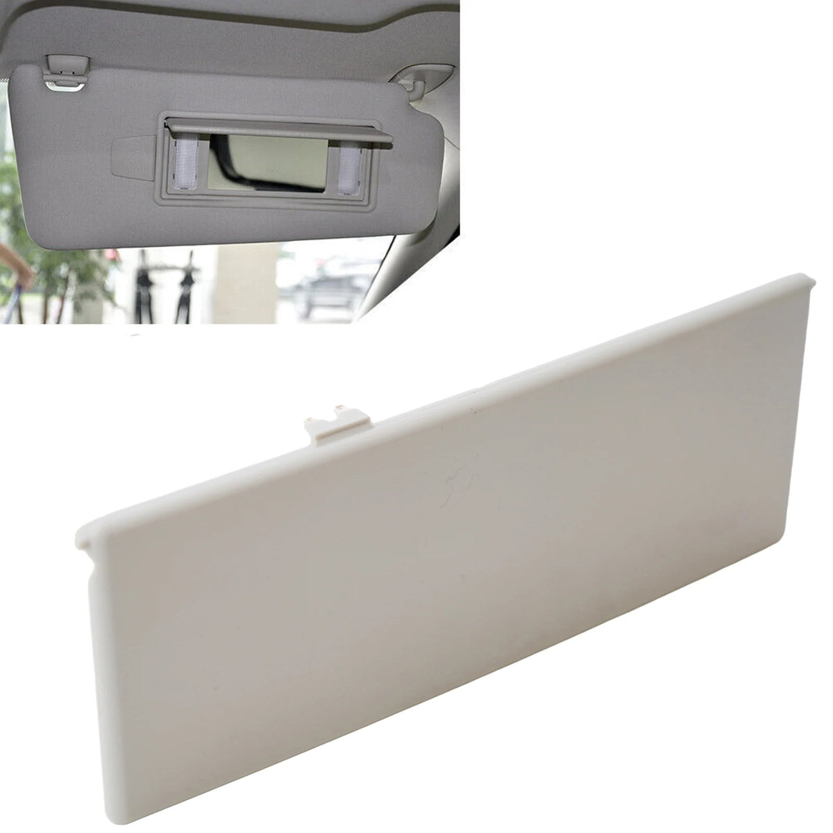 1pc Vanity Mirror Cover Dirt-resistant Dust-proof Sunvisor Vanity Mirror Cover Car Interior Parts High Quality Quake