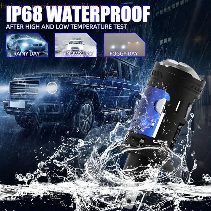 H4 LED Projector Lamp for Car Motorcycle Headlight Road Use Daily H8WE Quake