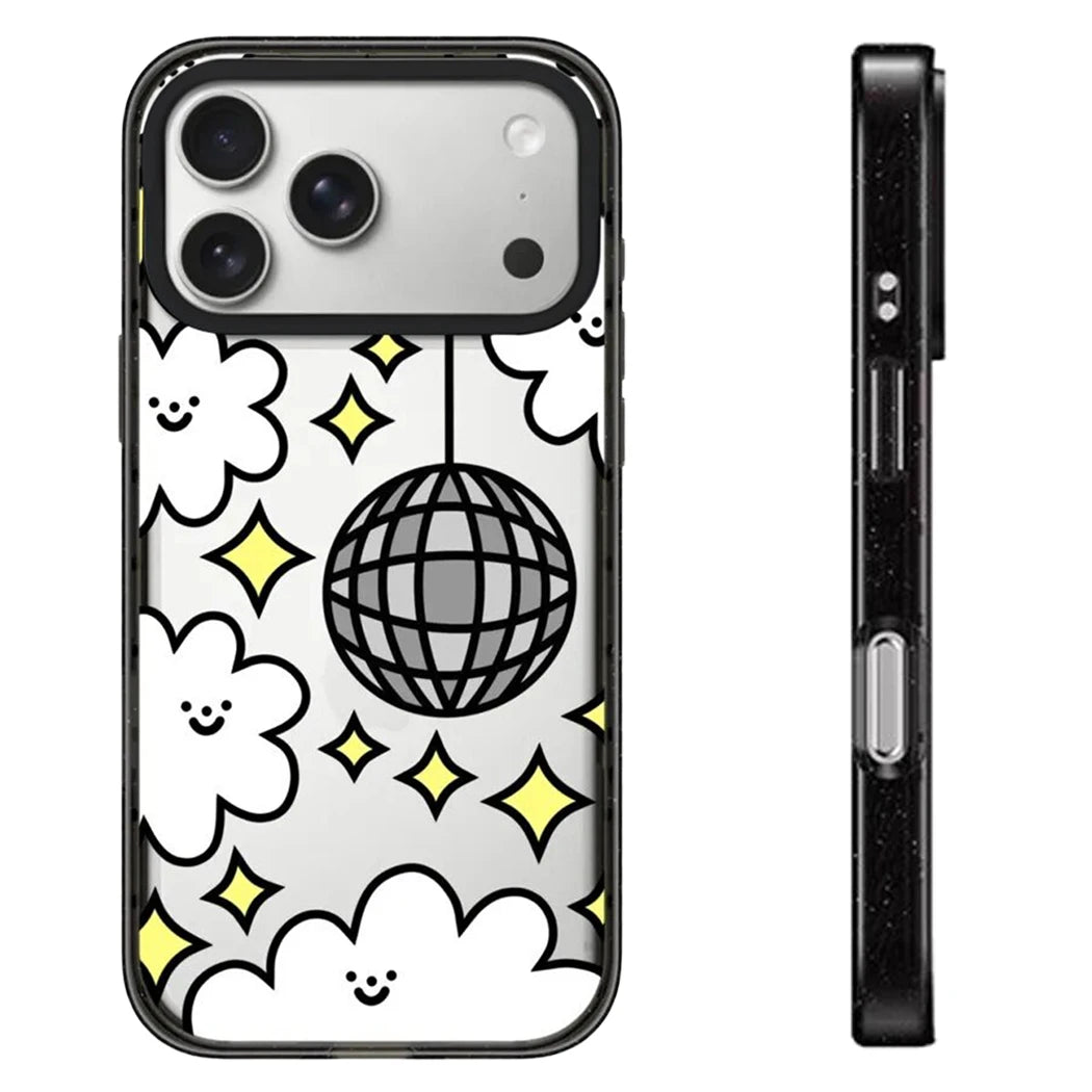 6090817 Impact Black Border Magnetic Phone Case Cover for IPhone 12 13 14 15 16 17 18 Pro Max Case Quake