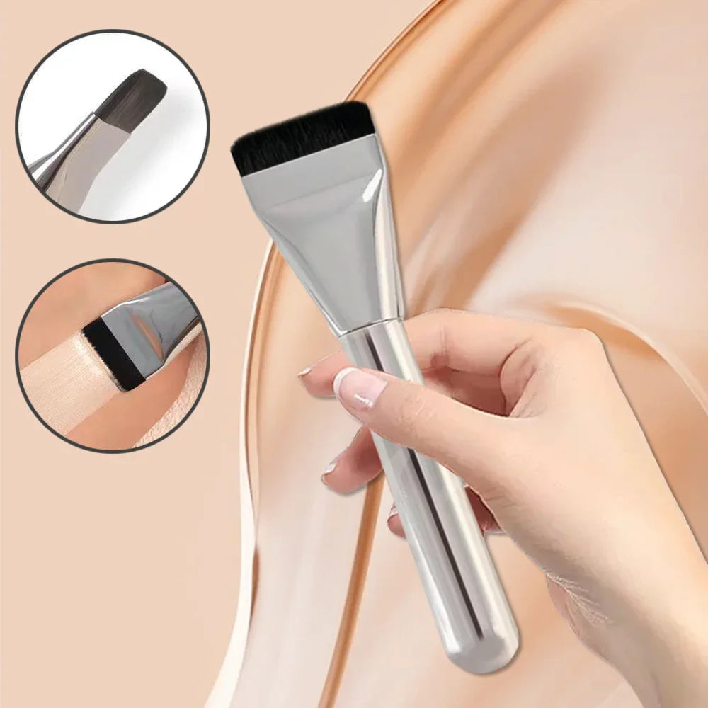 Ultra Thin Foundation Brush Soft Hair Thin Face Contour Brush Concealer Cream Blender Mixed Foundation Cream Makeup Brush Tool Quake