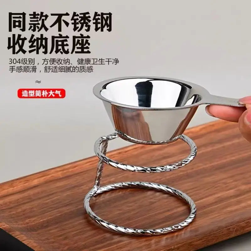 Tea drain 304 stainless steel tea filter tea filter high-end tea filter tea set accessories tea filter Quake