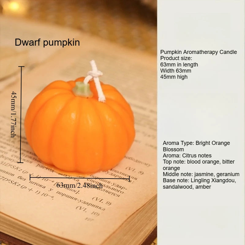 Halloween Pumpkin Aromatherapy Candle Creative Fragrance Ornament Atmosphere Gift Quake Orange Melon Orange