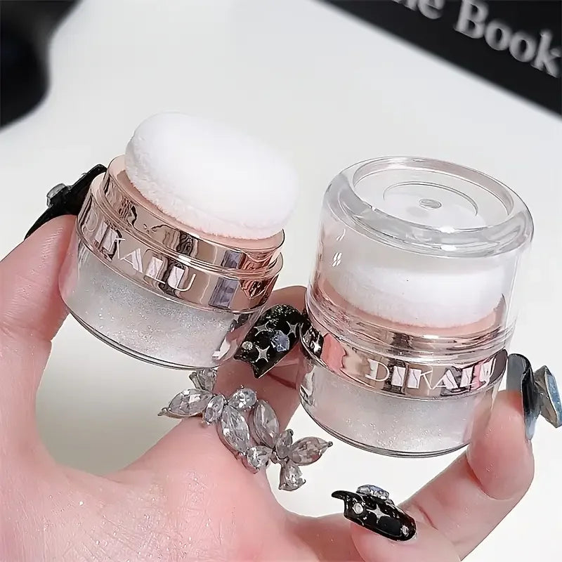 Sparkling Fairy Powder Highlighter -Shimmering Contour Blush for Brightening and Defining Your Features Create a Sparkling Look Quake
