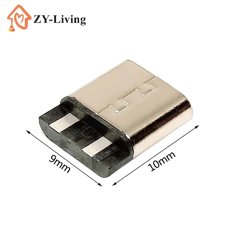 5/20Pcs Type-C 3.1 USB Jack 2Pin Welding Wire Female Connector Straight For Mobile Phone Charging Port Charging Socket Interface Quake