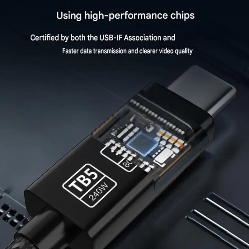 Type C to Type C Cable Usb 4 Cord for 80Gbps Data Transfer, 240W Charging, 16K Video Output and Home Office Desk Monitor K1KF Quake