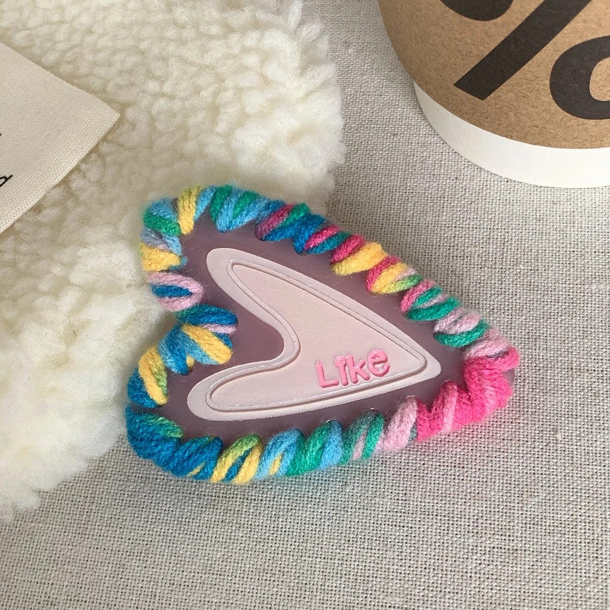 Five Pointed Star Bangs Hair Clip Knitted Star Love Heart Hair Side Clip Sweet Cute Girls Duckbill Clip Styling Accessories New Quake 4