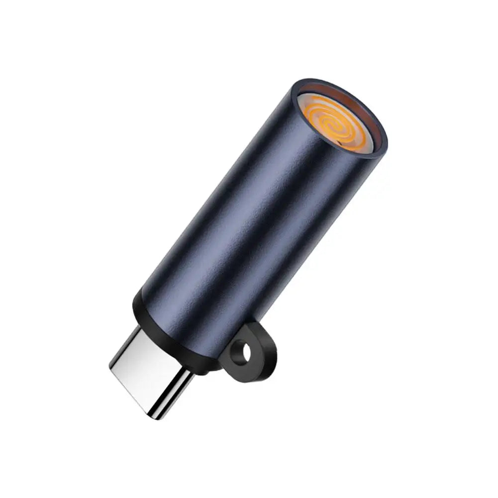 Type-C Mini Windproof Heating Wire Electronic Matchless Lighter Portable Outdoor Small Flame Starter Quake grey