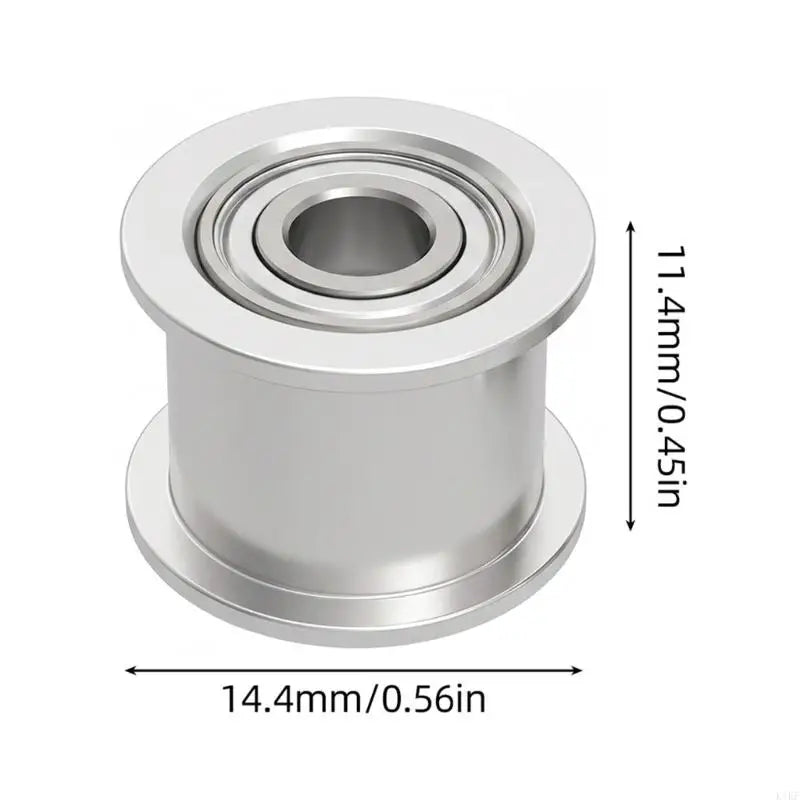 3D Printer XY Shaft Idler Pulley Metal Replacement Part for Belt Guide Service, Smooth Silver Pulley Assembly, Set K1KF Quake