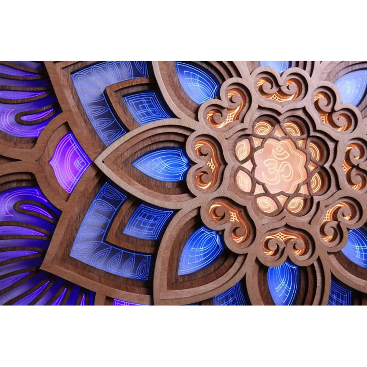 Creative Room Night Light Artwork Lamp Multilayered Gift Bedroom Ornament Living Room Decor Party Background Ornament Quake Wooden