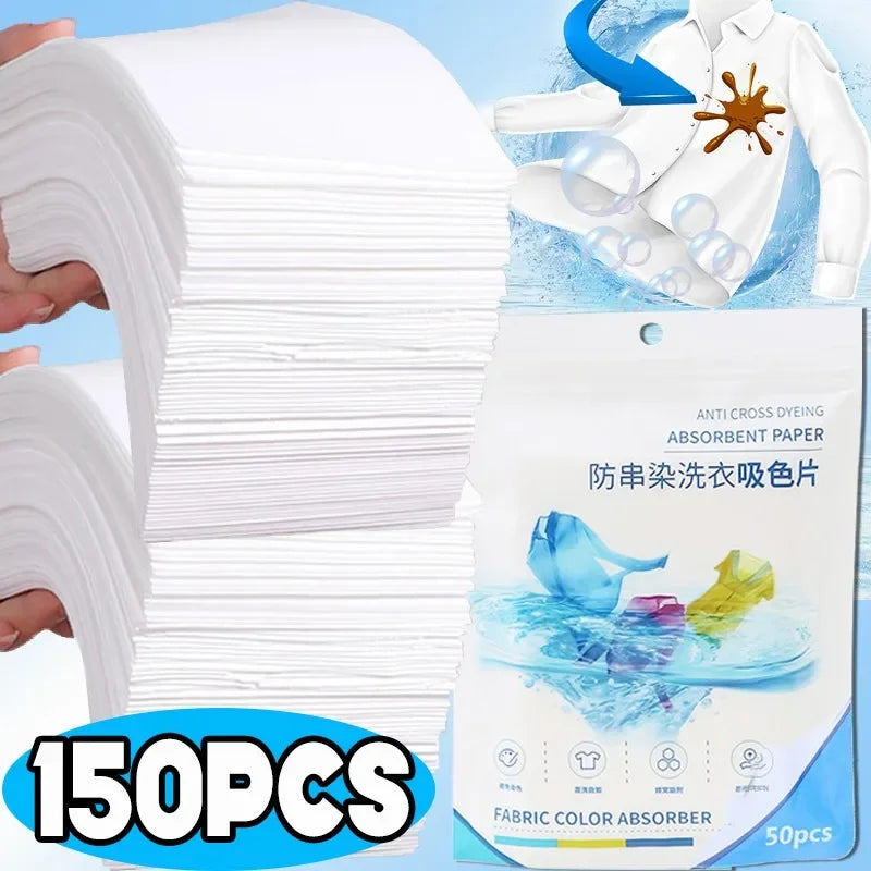 Household Items Laundry Paper Stain Resistant Clothing Sheet Anti Skewing Color Mixing Suction Washing Quake