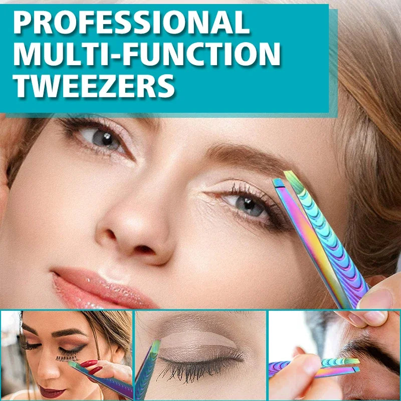 For Face Lash Makeup Tools Beard Eyelash Trimmer Men Removal Clip Women Professional Eyebrow Tweezer Brow Stainless Hair Plucker Quake
