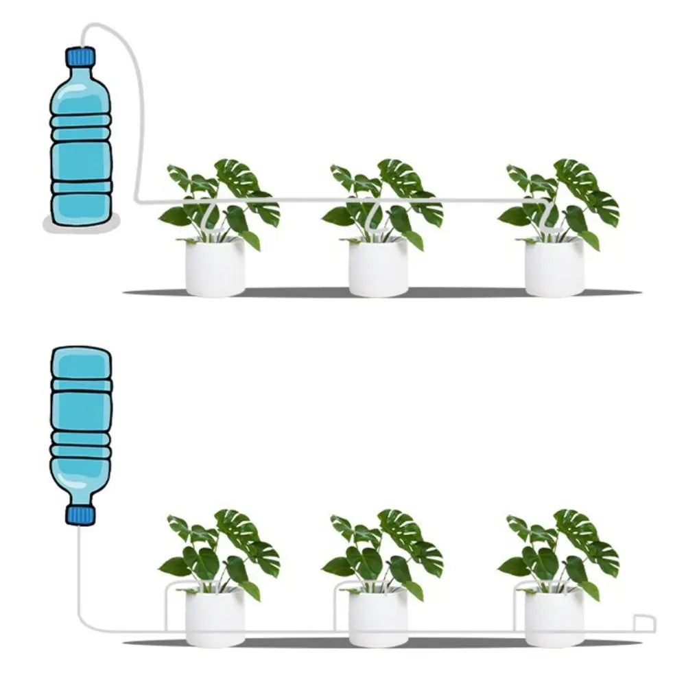 Greenhouse Garden Drip Irrigation Kit Adjustable 10/20/30M Potted Plant Watering Device 4/7mm Hose with Regulating Valve Quake