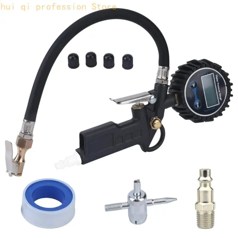 Handheld Air Inflator with Lighted Screen for Tire Filling Tasks H8WE Quake