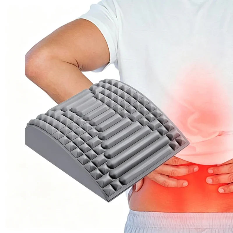 Back Stretcher Lumbar Support Device Neck Waist Muscle Relaxer Spine Corrector Back Opening Stretch Massage Tool for Pain Relief Quake