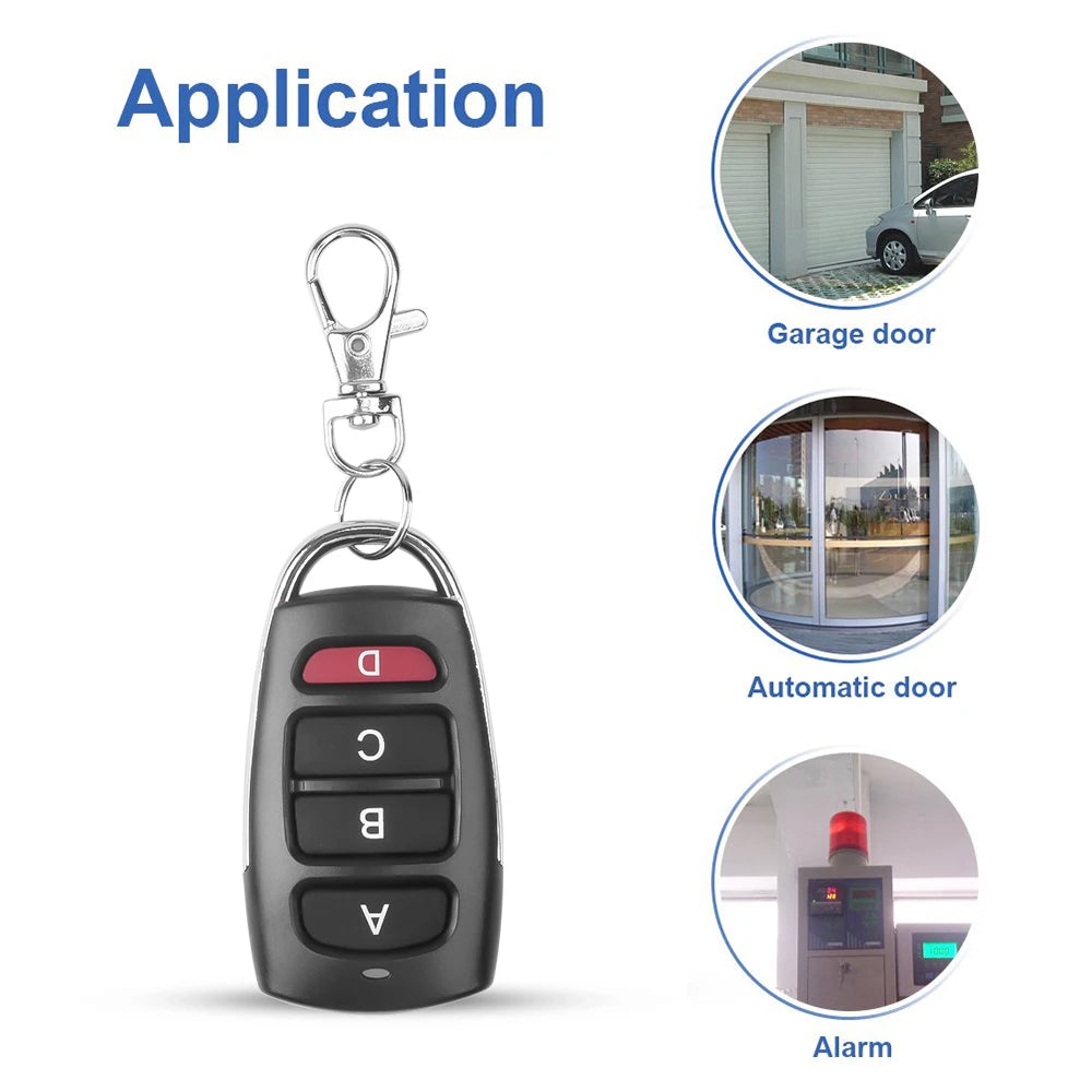 Wireless RF 433mhz Remote Control Copy Code Garage Door Gate Duplicator 433 Mhz Key Remote Opener Quake