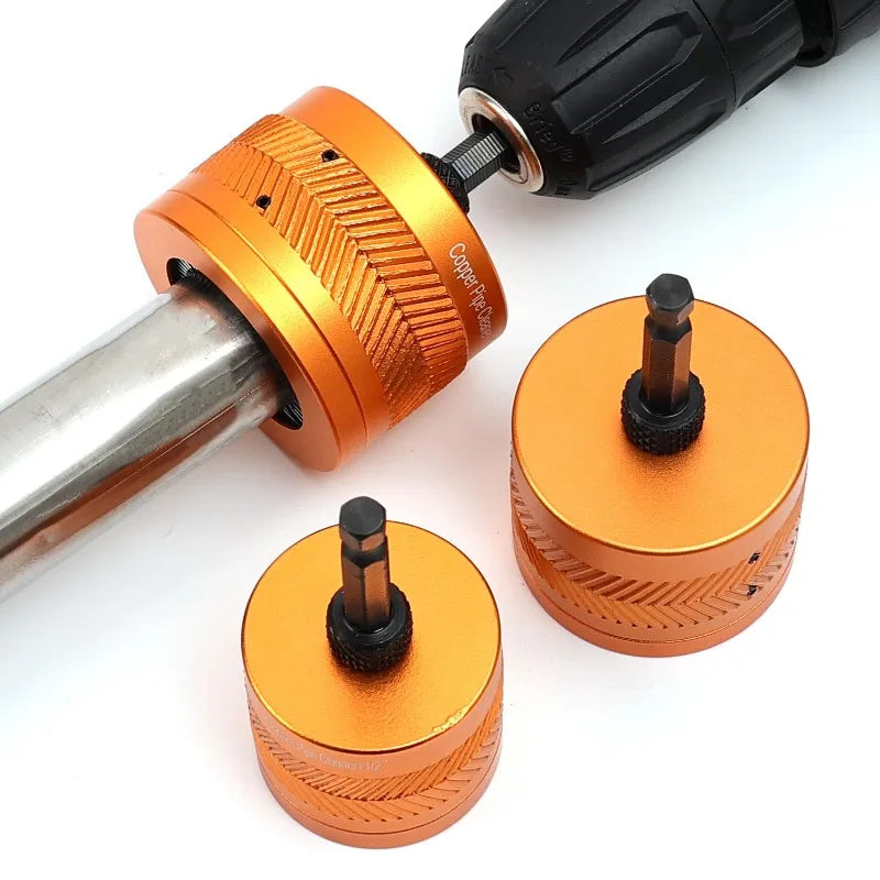 Metal Pipe Grinding Polishing Cleaner 1/4-inch Hex Shank Electric Drills Tool Copper Pipe Cleaner for Cleaning Rust Stains Paint Quake