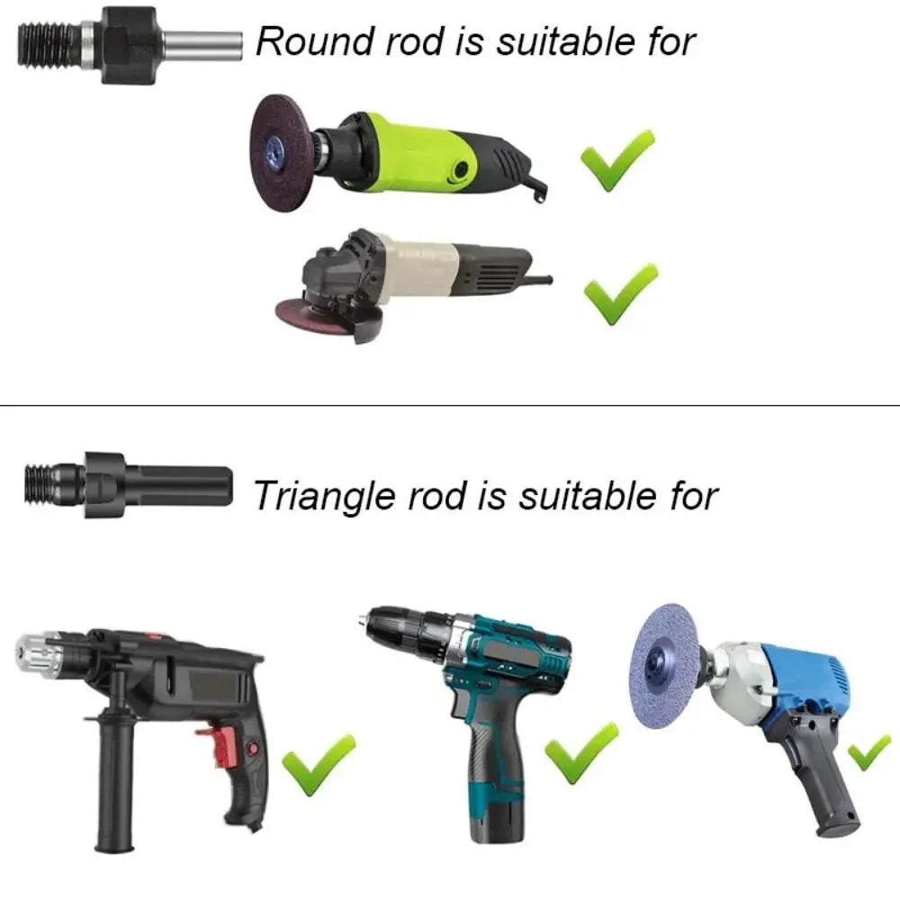 Electric Drill Conversion Angle Grinder Set Metal Connecting Rod for Cutting Disc Polishing Wheel Handle Holder Adapter Tool Quake