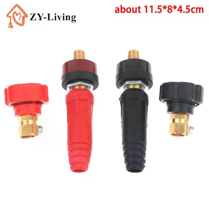 Welding Quick Connector Copper Terminal Insulated Rubber Plug Socket DKJ10-25 DKJ35-50 For Arc Welding Equipment Connection Quake