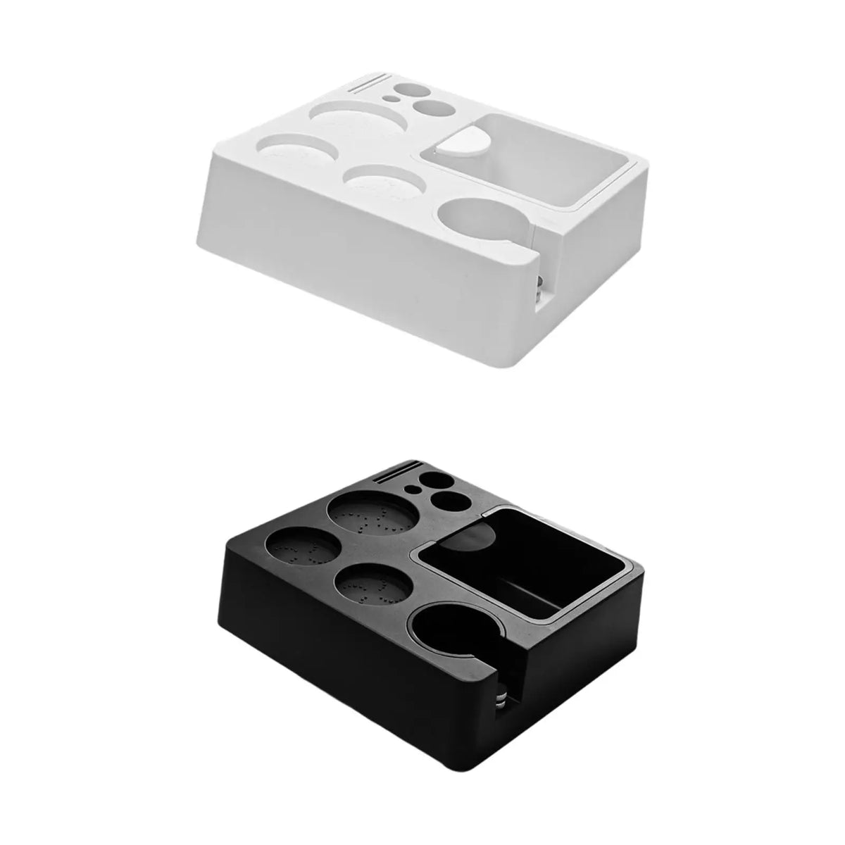 Coffee Tamper Holder Multifunctional AntiSlip Portafilter Holder for Workplace Commercial Cafes Counter Top Kitchens Coffee Bar Quake