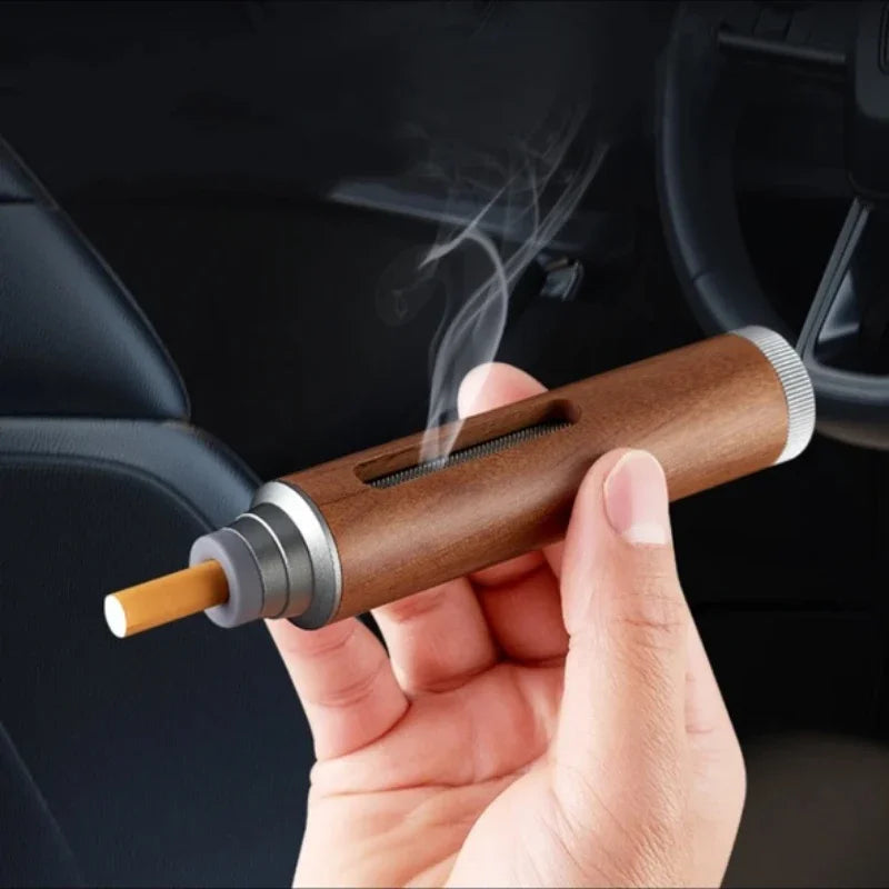 Car Ashtray with Anti Bounce Anti Fly and Anti Ash Features for Lazy Drivers To Smoke and Keep Ash From Falling Quake