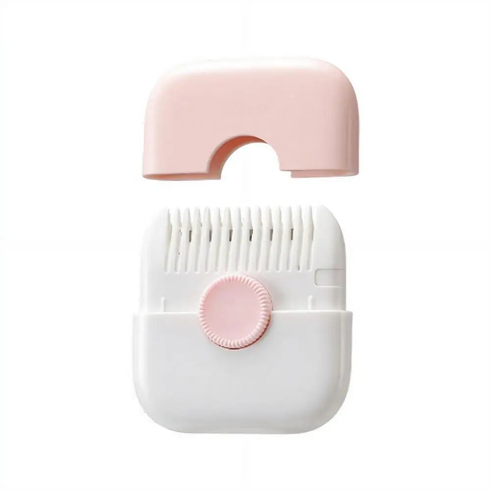 Manual Hair Trimmer Comb for Bangs Fringe Thinning Split Ends Remover Portable Haircut Tool for Kids Adults with Scale Case Quake