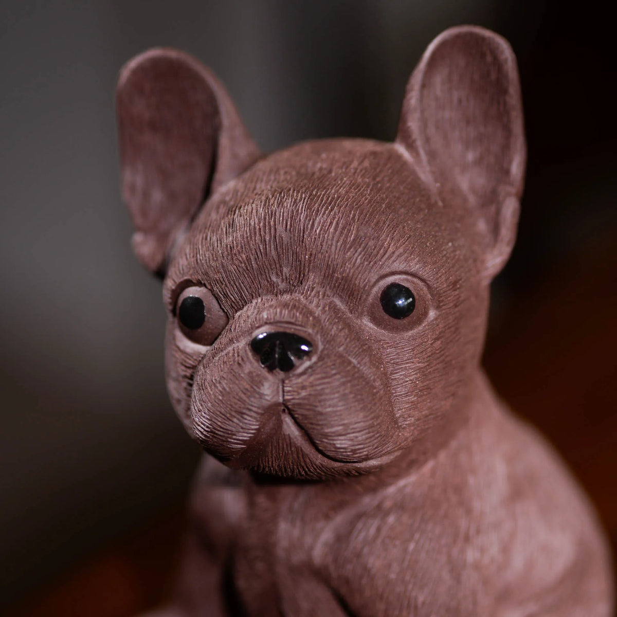 Zisha Tea Pet Dog Small Ornament Zodiac Puppy Bulldog Starling Wealth-enhancing French Bulldog Tea Play Sculpture Quake