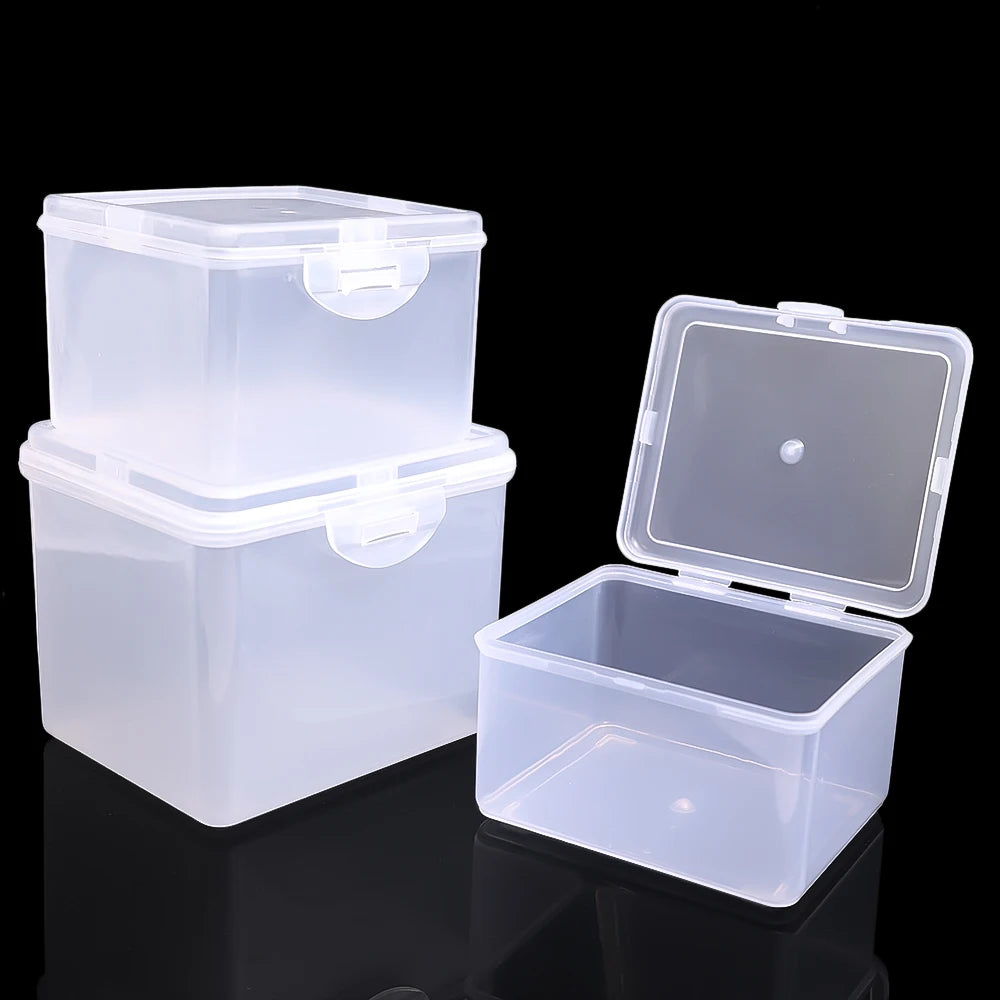 Large Capacity Storage Box for Jewelry Stationery Headwear Rectangular Plastic Collection Case Multipurpose Home Organizer Box Quake