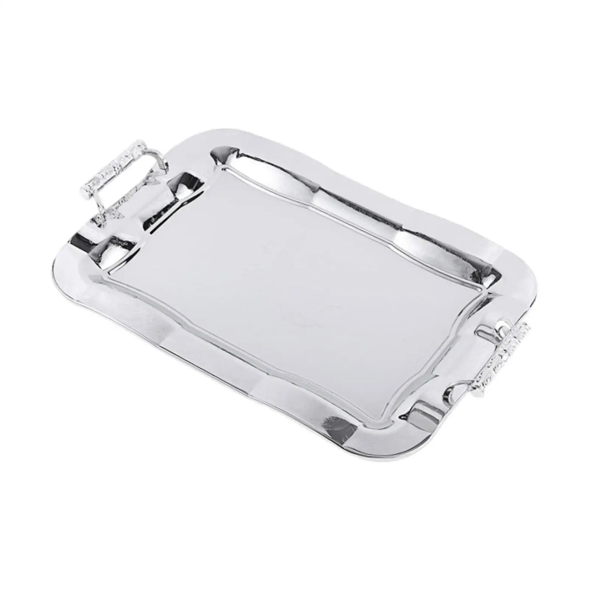 Stainless Steel Serving Tray Dish Food Storage Elegant Dessert Table Tray Serving Platter for Tea Party Bathroom Home Kitchen Quake Default Title