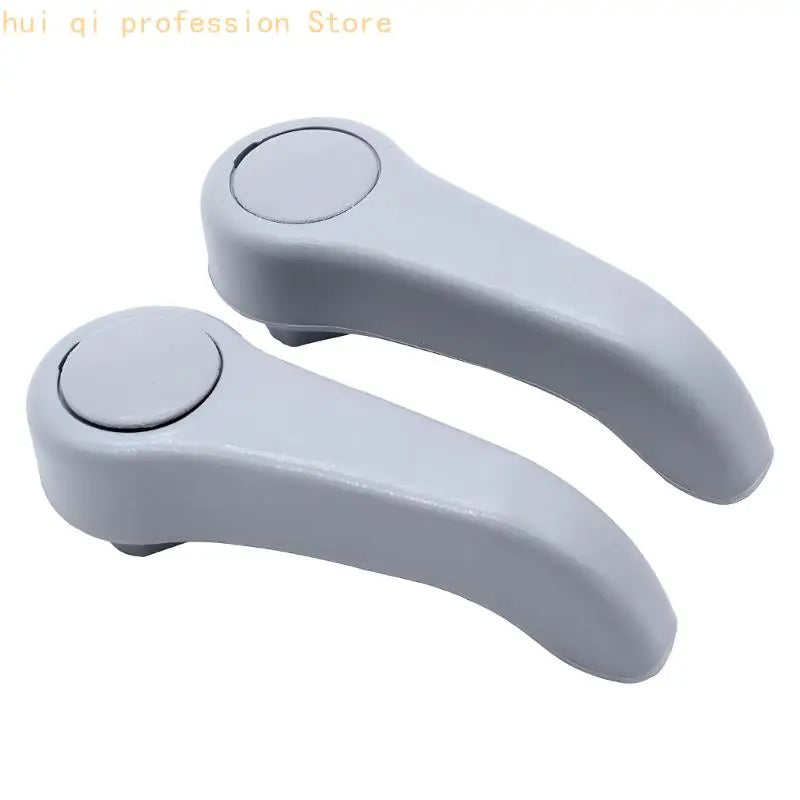 Interior Vehicle Handle Replacement Parts, Pair of Curved Plastic Levers with Rounded Ends for Repair Tasks H8WE Quake Gray CN