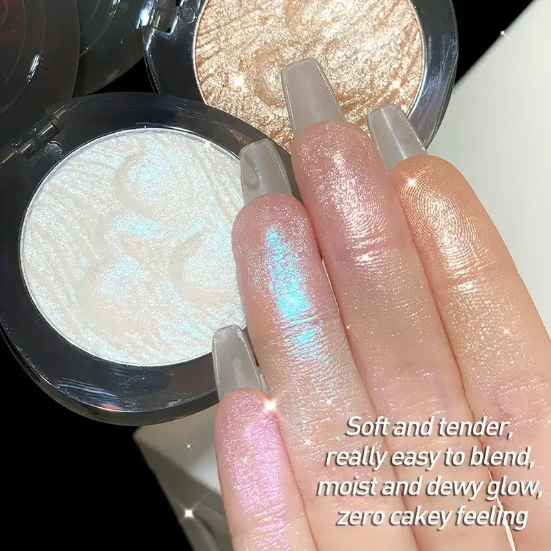 Shimmer Glitter Mashed Potatoes Highlighter Shine Highlighter Makeup Gel Face and Body Brighten Glitter Natural Contour Makeup Quake
