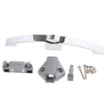 Portable Push Button Pull Handle Latch Lock Secure Zinc Alloy for Caravan Camper RV Yacht Cabinet Quake Bright Chrome 160mm