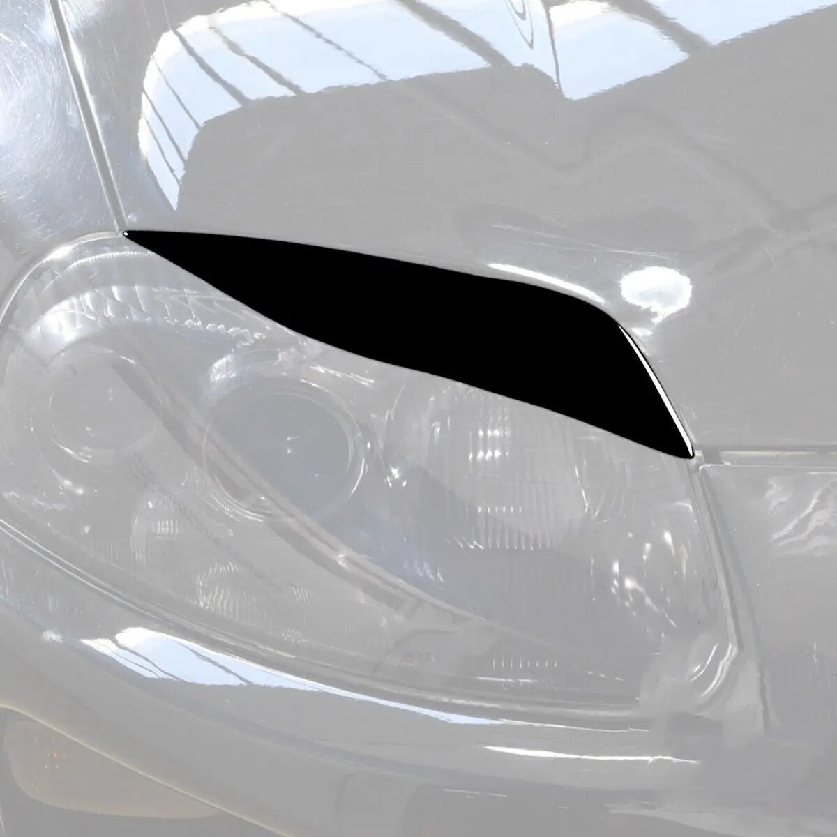 For Toyota Corolla 2008 2009 2010 2011 Auto Car Headlight Trim Lamp Eyebrow Eyelids Cover Stickers Gloss Black Decoration Parts Quake
