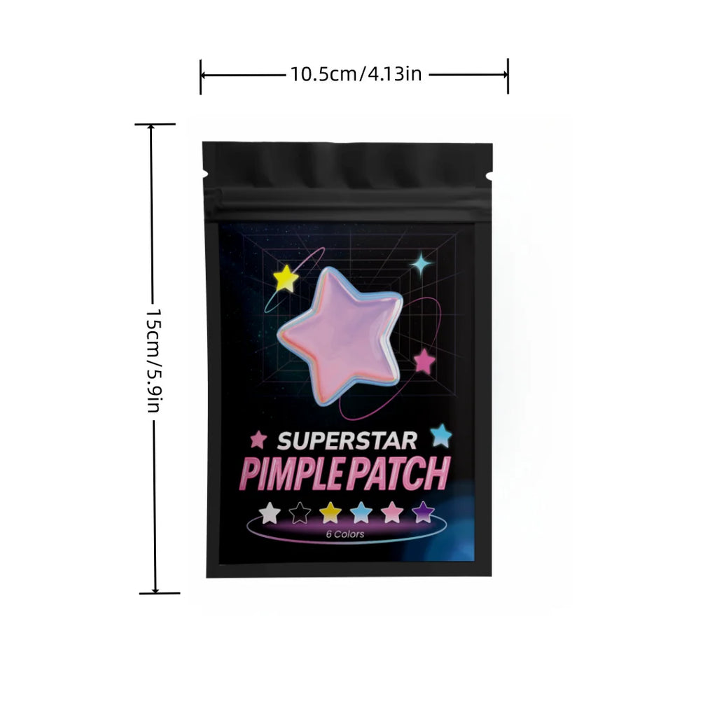 240Pcs pieces of multi-color star acne patches, facial acne patches, concealer acne patches, and pimples patches, ultra-thin Quake