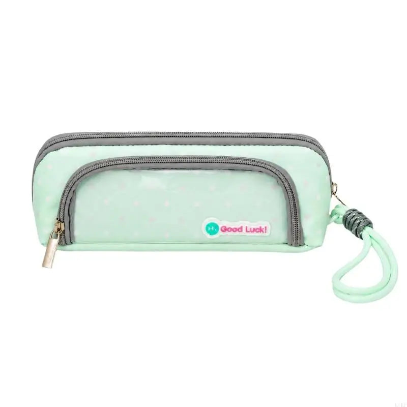 Large Capacity Pencil Case with Divided Storage Compartment for Pencils, Erasers, Drawing Tools, and Writing Supplies K1KF Quake Green CN