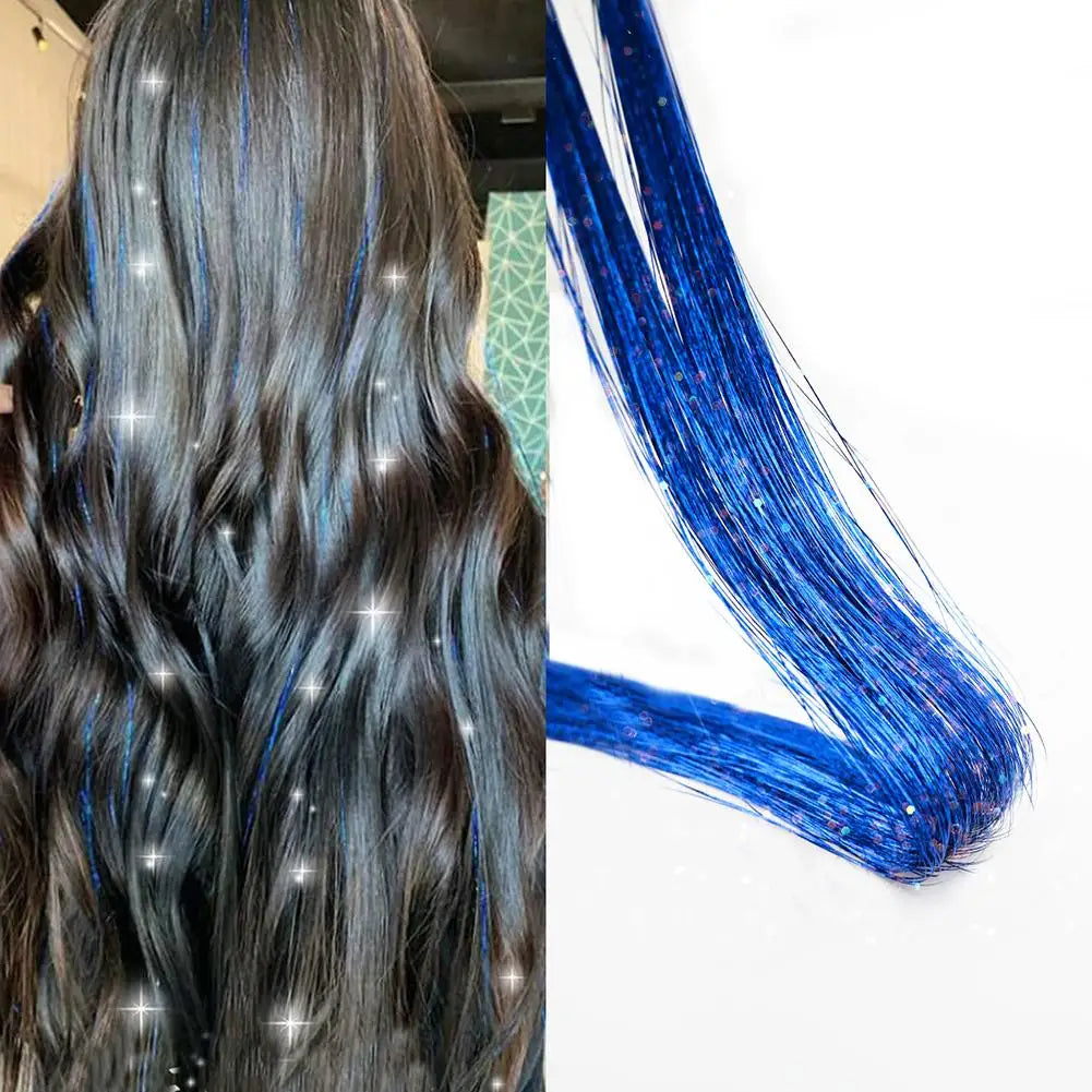 120cm Long Straight Wig Hair In Extensions Synthetic Clip In Hair Extensions for Women Halloween Christmas Party Cosplay Quake